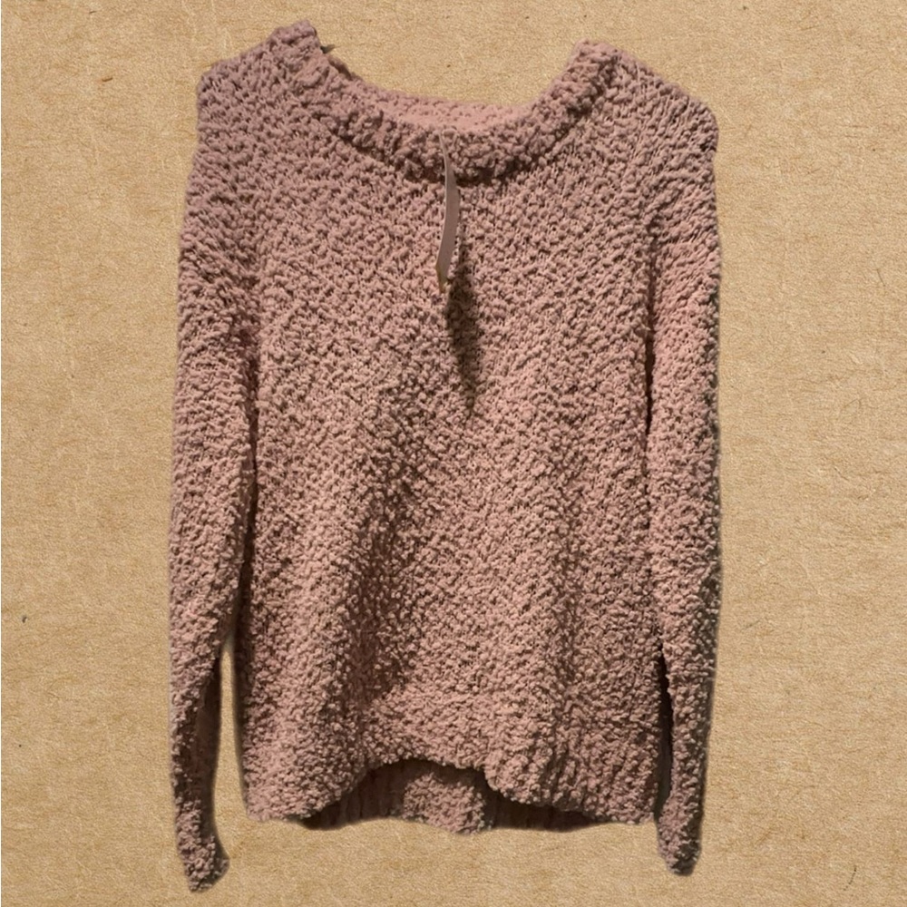 Social Standard by Sanctuary Sweater size M 
Pink Mauve Textured Scoop Neck New